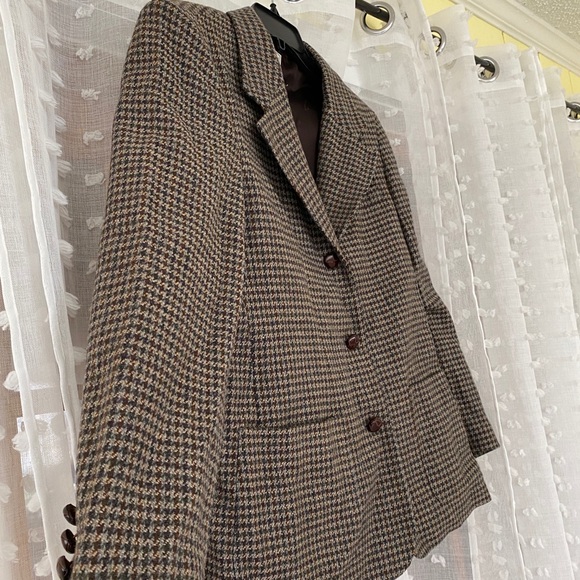 Multicolored houndstooth blazer. L.L Bean - Picture 2 of 6